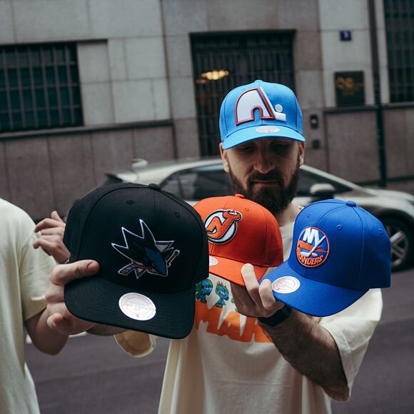 Kappe Mitchell & Ness - Team Ground 2.0 Pro Snapback - San Jose Sharks - Black