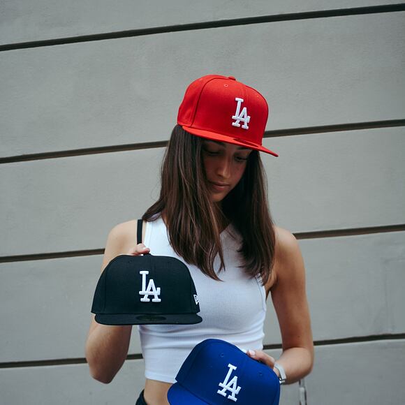 Kappe New Era - MLB Basic 59FIFTY - LA Dodgers - Scarlet / White