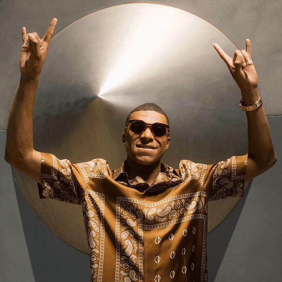 Sonnenbrille Oakley HSTN "Kylian Mbappé" Dark Amber/Light Curry - Prizm Tungsten