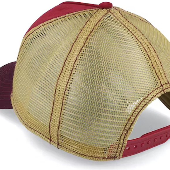 Kappe Stetson Trucker Cap Eagle Head Burgundy / Beige