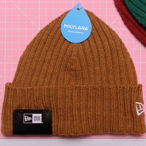 Mütze New Era Rib Short Cuff Beanie Cardinal / White