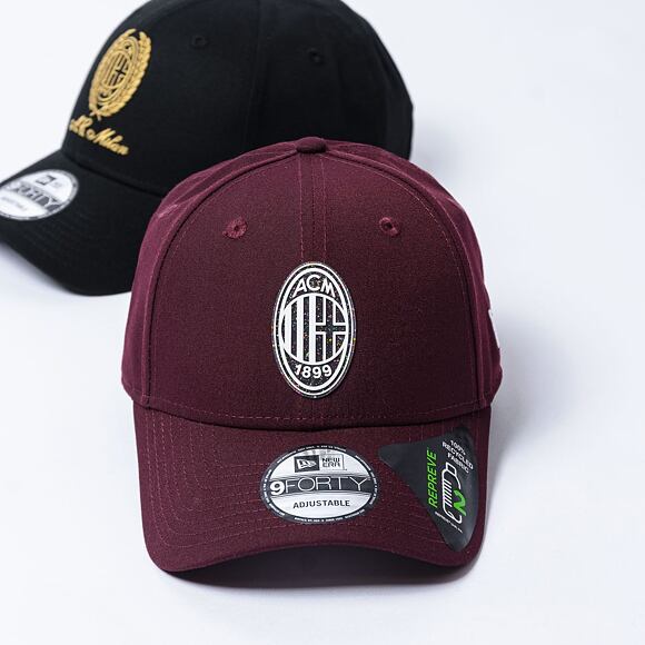Kappe New Era - 9FORTY Repreve Fleck Crest AC Milan - Maroon