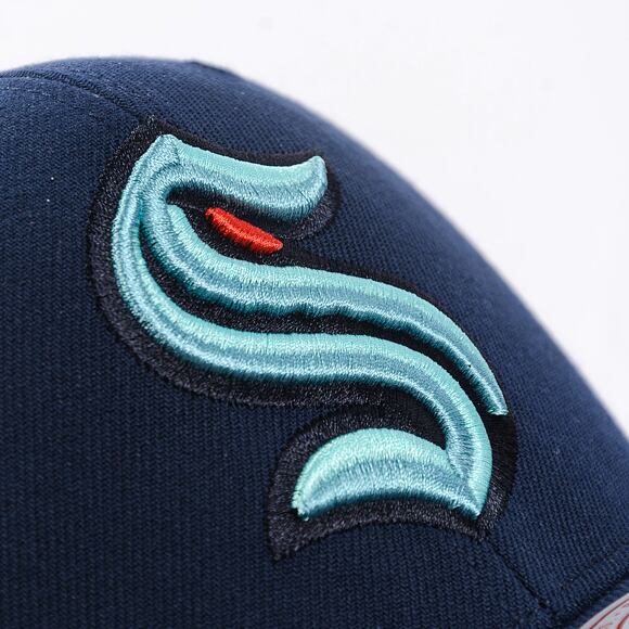 Kappe Mitchell & Ness - Team Ground 2.0 Pro Snapback - Seattle Kraken - Navy