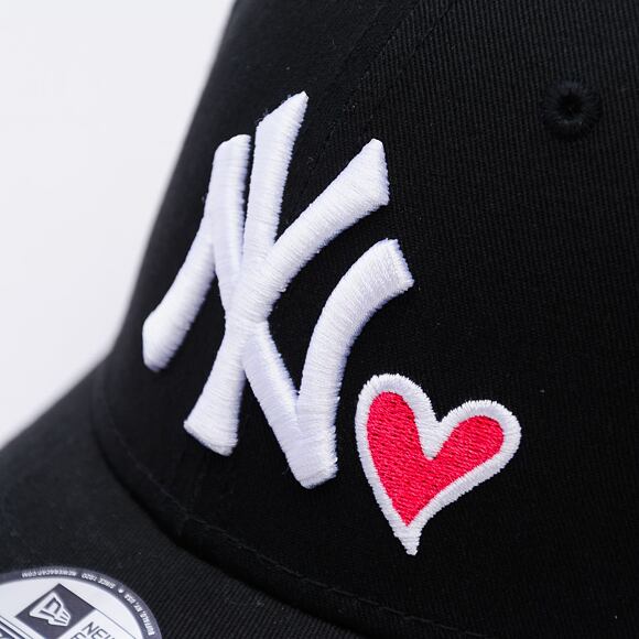 Kinder Kappe New Era - MLB Heart 9FORTY - NY Yankees - Black / White