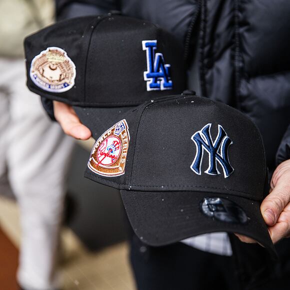 Kappe New Era - MLB World Series Patch 9FORTY A-Frame - NY Yankees - Black / Navy
