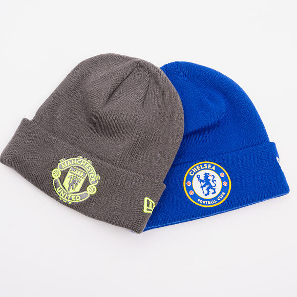 Mütze New Era - Seasonal Cuff Beanie - Manchester United FC - Graphite / Cyber Yellow