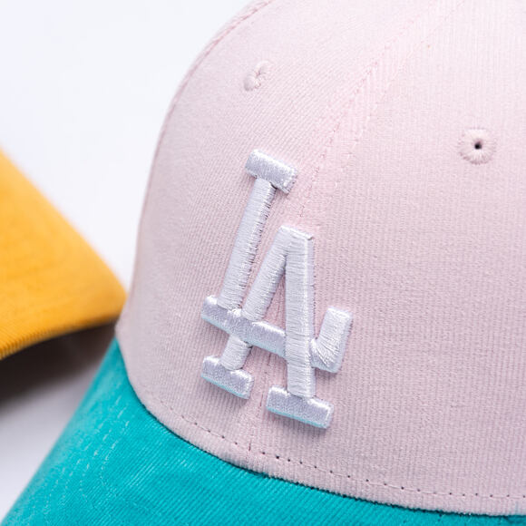 Kinder Kappe New Era - MLB Kids Cord 9FORTY - LA Dodgers - Light Pink / Mint