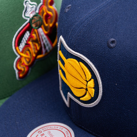 Kappe Mitchell & Ness - Indiana Pacers - Team Ground 2.0 Snapback - Blue