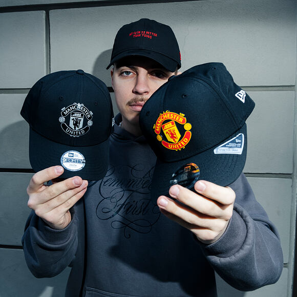 Kinder Kappe New Era -  Reflective 9FORTY - Manchester United FC - Black