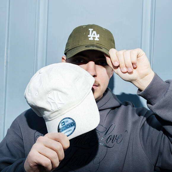 Kappe New Era - MLB Linen 9TWENTY - LA Dodgers - New Olive