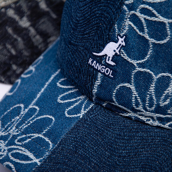 Kappe Kangol - TRENDS PACK - Denim Mashup Baseball - Medium Blue Floral