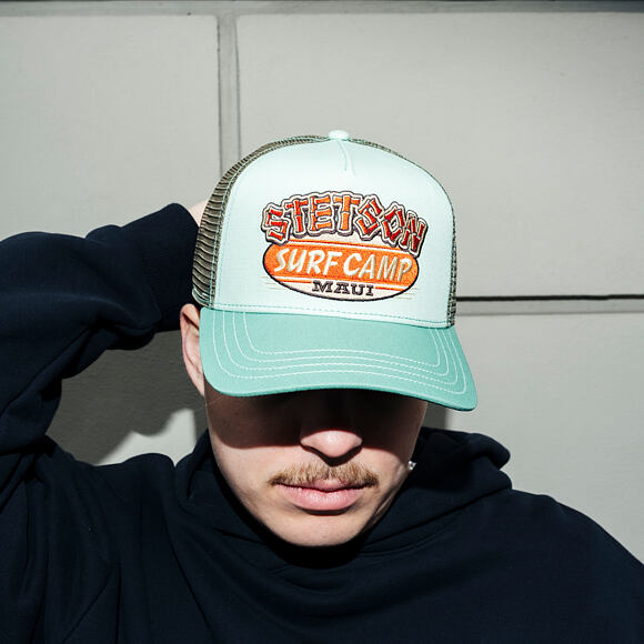 Kappe Stetson - Trucker Cap - - Surf Camp - 44