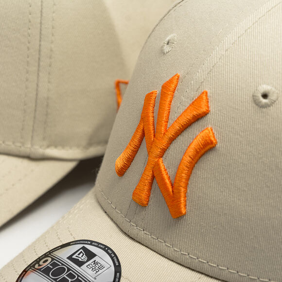Kinder Kappe New Era - MLB Essential 9FORTY - NY Yankees - Stone / Orange