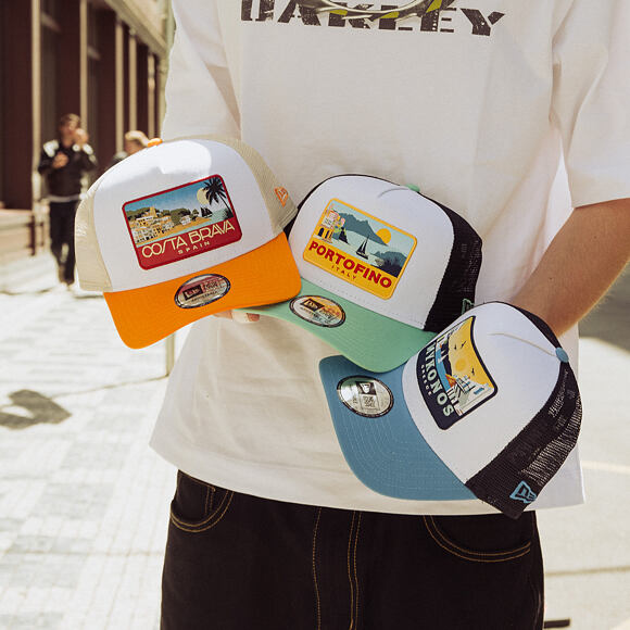 Kappe New Era - Branded Location Patch 9FORTY A-Frame Trucker - Orange
