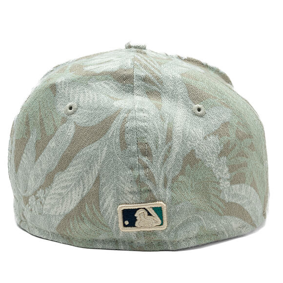 Kappe New Era - MLB Three Looms "Leafy Palm" 59FORTY A-Frame - Seattle Mariners - Stone