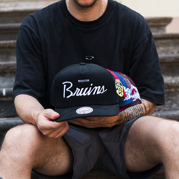 Kappe Mitchell & Ness - Head Coach Trucker - NHL - Boston Bruins - Black