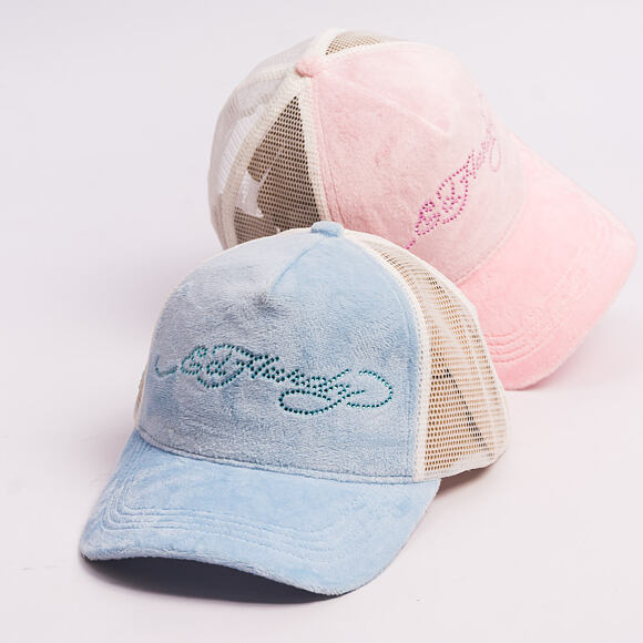Kappe Ed Hardy - Diamante Velour 5 Panel Trucker Cap