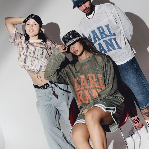 Langarm-T-Shirt Karl Kani - Stencil Mesh Boxy Longsleeve