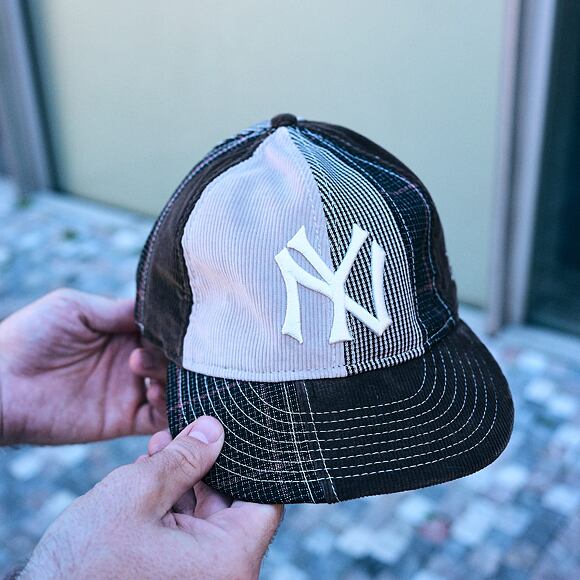 Kappe New Era - MLB IMAGE DROP Patchwork 9FIFTY Retro Crown - NY Yankees - Brown