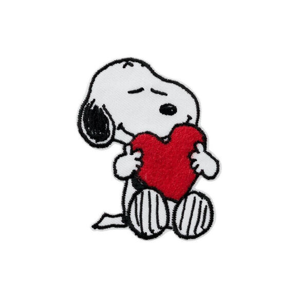 Bügelbild Monoquick - Snoopy se srdíčkem 7,5 x 5,5 cm