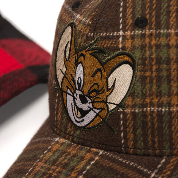 Kappe Capslab - Tom & Jerry Trucker - Jerry Wink Checkered - Brown / Black
