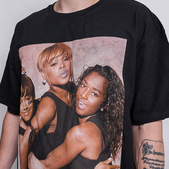 T-Shirt Mister Tee Tlc Group Logo Oversize Tee Black