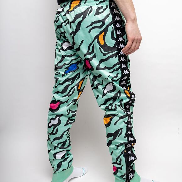 Trainerhose Kappa 222 Banda Rastoria Graphik Slim Green Sage - Black G