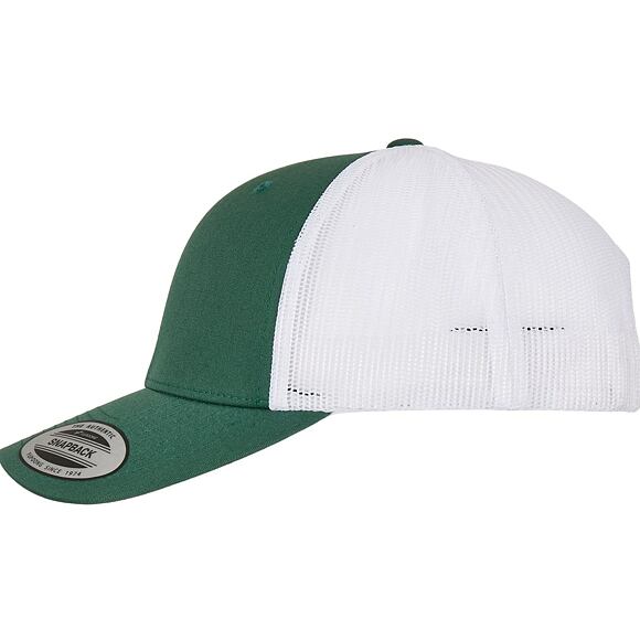 Kappe Yupoong Retro Trucker 2-Tone Evergreen / White