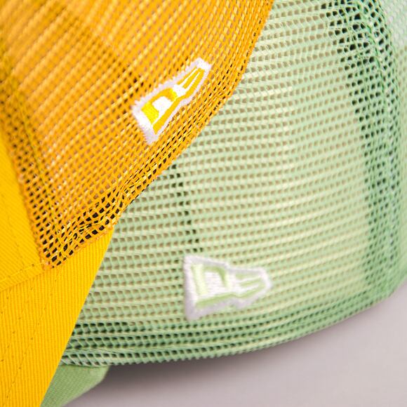 Kappe New Era 9FORTY A-Frame Trucker MLB Tonal Mesh - NY Yankees - Bright Green