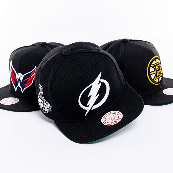 Kappe Mitchell & Ness NHL Top Spot Snapback Tampa Bay Lightning Black