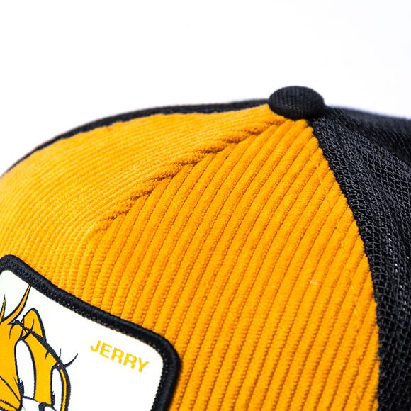 Kappe Capslab Tom and Jerry Trucker - Victorious Corduroy Jerry - Yellow / Black