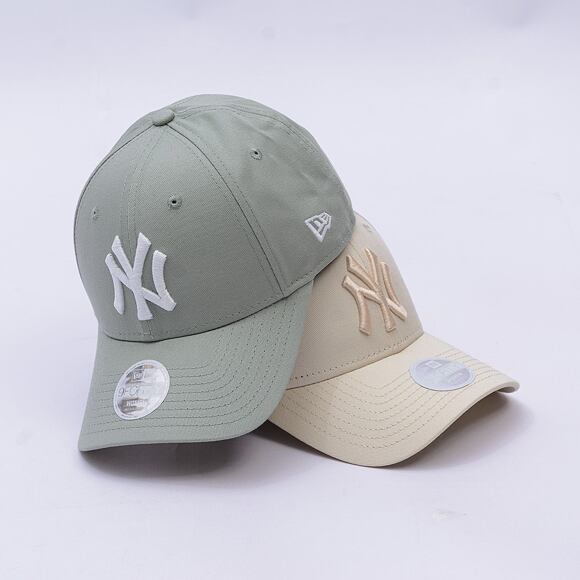 Damen Kappe New Era - MLB Metallic 9FORTY - NY Yankees - Mint Green / Off White