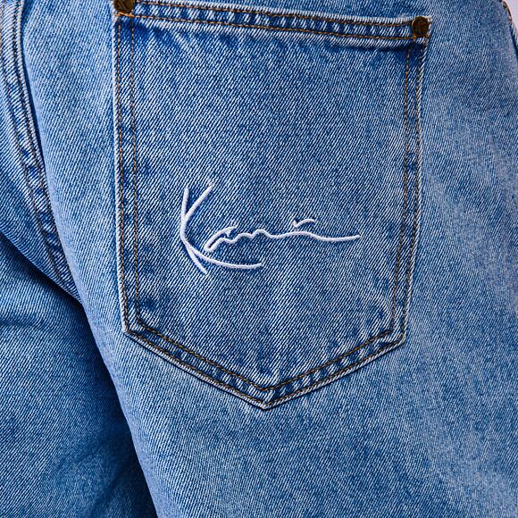 Hose Karl Kani Small Signature Baggy Five Pocket Denim vintage mid blue