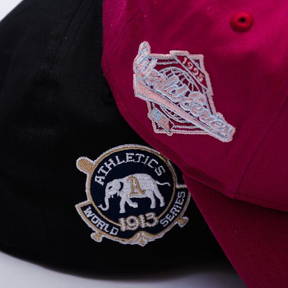 Kappe New Era - MLB World Series Patch 9FORTY A-Frame - Oakland Athletics - Black / Gold