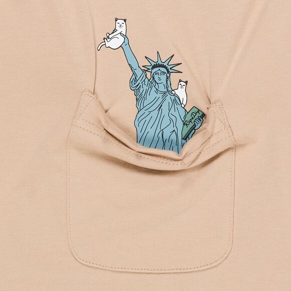 T-Shirt Rip N Dip - Liberty Pocket Tee - Almond