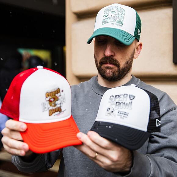 Kappe New Era - NFL Superbowl 9FORTY Trucker - NY Jets - Emerald Green