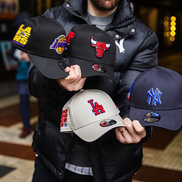 Kappe New Era - MLB Side Patch 9FORTY - LA Dodgers - Stone