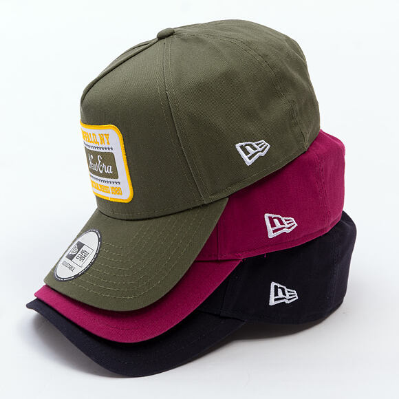 Kappe New Era - Branded Washed Patch 9FORTY A-Frame - Navy