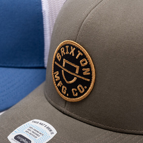 Kappe Brixton - Crest Mp Mesh Cap - Military Olive