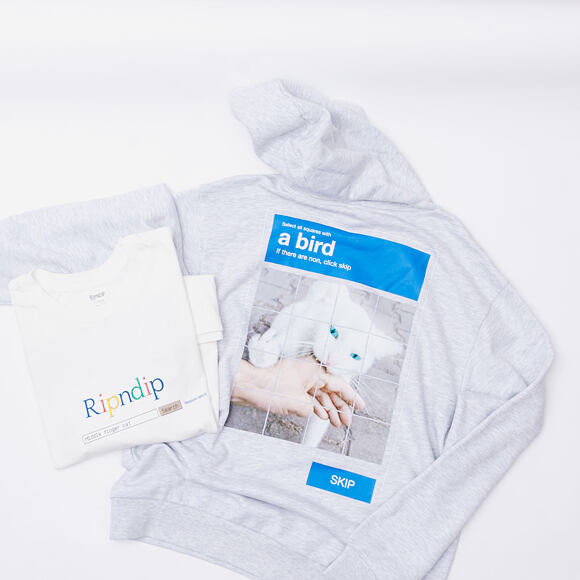 Pullover Rip N Dip - A Bird Hoodie Ash Heather