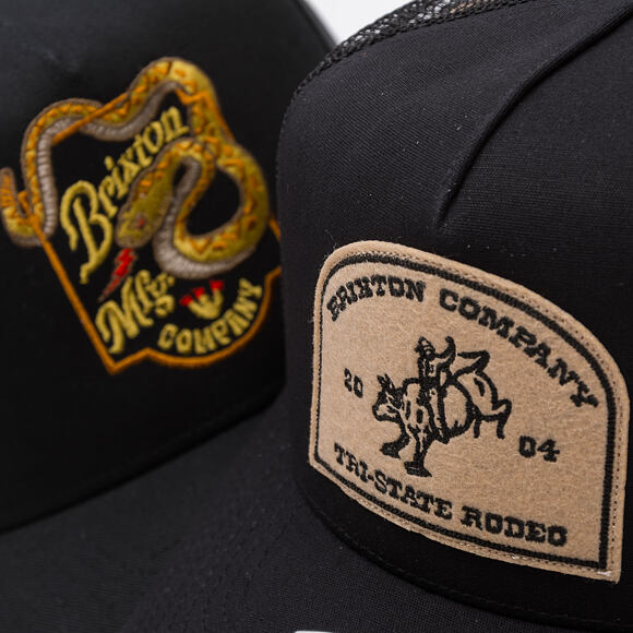 Kappe Brixton - Danforth C Np Mp Trucker Hat - Black/Black