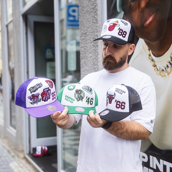 Kappe Mitchell & Ness - Gridlock Trucker - Miami Heat - White