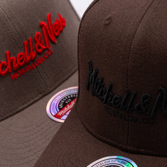 Kappe Mitchell & Ness - Pinscript Classic Red - Own Brand - Brown/Black
