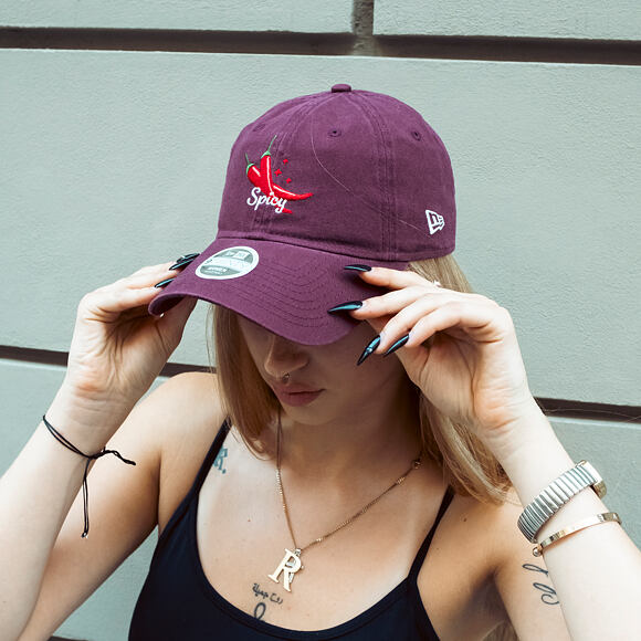Damen Kappe New Era - Phrase - Spicy 9TWENTY - Burgundy
