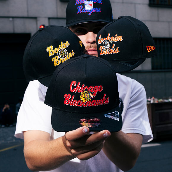 Basecap New Era - NHL Chainstitch 9FIFTY A-Frame - New York Rangers - Black
