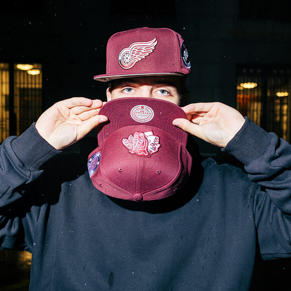 Kappe Mitchell & Ness - NHL Fashion Basic Snapback - Chicago Blackhawks - Dark Purple