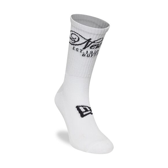 Socken New Era - Script Crew Socks 1pk - White / Navy