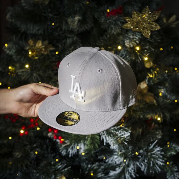 Kappe New Era - MLB Basic 59FIFTY - LA Dodgers - Grey / White