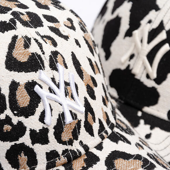 Damen Kappe New Era - MLB Leopard Midi 9FORTY - NY Yankees - Camel