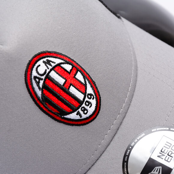Kappe New Era -  Patch 9FORTY Trucker - Ac Milan - Grey